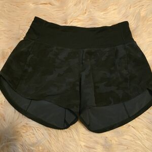 Women's Black Camouflage Shorts